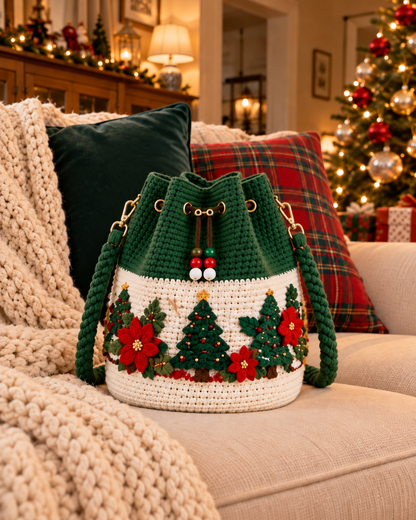 The Cozy Christmas Drawstring Bag